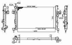 NRF hűtő, motorhűtés NRF 54753A (54753A)