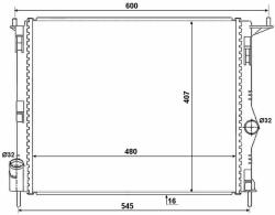 NRF hűtő, motorhűtés NRF 53069A (53069A)
