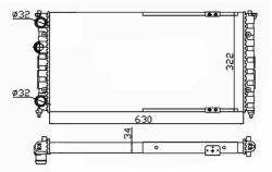 NRF hűtő, motorhűtés NRF 58135 (58135)
