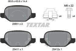TEXTAR fékbetétkészlet, tárcsafék TEXTAR 2565101 (2565101)