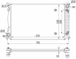 NRF hűtő, motorhűtés NRF 53023 (53023)