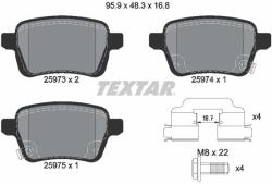 TEXTAR fékbetétkészlet, tárcsafék TEXTAR 2597301 (2597301)