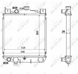 NRF hűtő, motorhűtés NRF 53350 (53350)