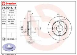 BREMBO féktárcsa BREMBO 08. D248.11 (08.D248.11)