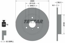 TEXTAR féktárcsa TEXTAR 92097603 (92097603)