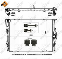 NRF hűtő, motorhűtés NRF 56129 (56129)