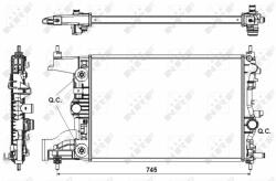 NRF hűtő, motorhűtés NRF 53153 (53153)