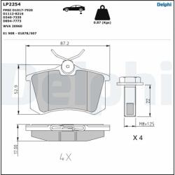 DELPHI Klocki Ham. Tyl (lp2254)