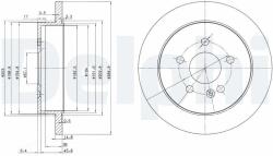 DELPHI Tarcza Ham. Mercedes M W163 98- Tyl