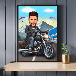 3gifts Caricatura Motociclist - 3gifts - 150,00 RON
