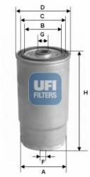 UFI Üzemanyagszűrő UFI 24.460. 00