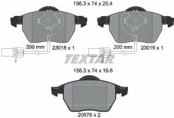 TEXTAR fékbetétkészlet, tárcsafék TEXTAR 2301802 (2301802)