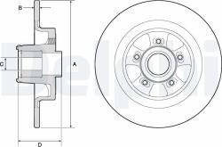 DELPHI féktárcsa DELPHI BG9133RS (BG9133RS)
