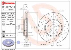BREMBO féktárcsa BREMBO 09. C377.1X (09.C377.1X)