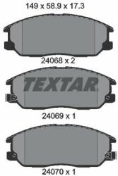 TEXTAR fékbetétkészlet, tárcsafék TEXTAR 2406801 (2406801)