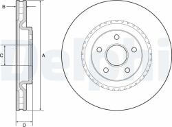 DELPHI Tarcza Ham. Jeep Cherokee 10- (bg9213c)