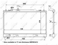 NRF hűtő, motorhűtés NRF 56063 (56063)