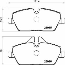 Hella Pagid fékbetétkészlet, tárcsafék HELLA PAGID 8DB 355 011-261