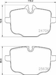 BREMBO fékbetétkészlet, tárcsafék BREMBO P 06 101 (P 06 101)