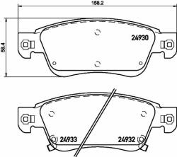 BREMBO fékbetétkészlet, tárcsafék BREMBO P 56 080 (P 56 080)