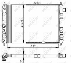 NRF hűtő, motorhűtés NRF 58670 (58670)