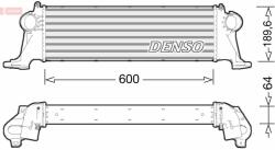 DENSO töltőlevegő-hűtő DENSO DIT12004