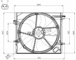 NRF ventilátor, motorhűtés NRF 47897 (47897)