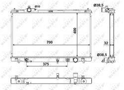 NRF hűtő, motorhűtés NRF 50137 (50137)