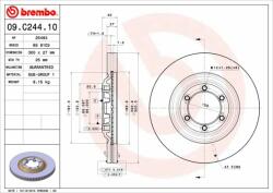 BREMBO Bre-09. C244.10 (09.c244.10)