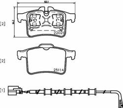 BREMBO fékbetétkészlet, tárcsafék BREMBO P 36 034 (P 36 034)