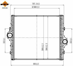 NRF töltőlevegő-hűtő NRF 309108 (309108)