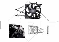 NRF ventilátor, motorhűtés NRF 47015 (47015)
