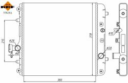 NRF hűtő, motorhűtés NRF 53824A (53824A)