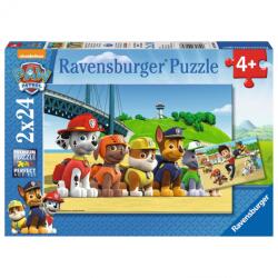 Ravensburger Puzzle Ravensburger - Paw Patrol, 2 in 1, 2x24 piese (4005556090648)