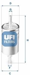 UFI Üzemanyagszűrő UFI 31.941. 00