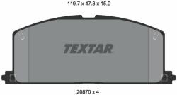 TEXTAR fékbetétkészlet, tárcsafék TEXTAR 2087001 (2087001)