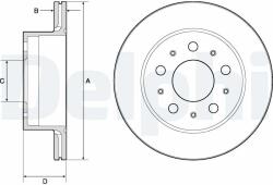 DELPHI Tarcza Ham. Fiat Ducato 06- Tyl (bg4796c)