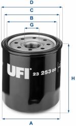 UFI olajszűrő UFI 23.253. 00
