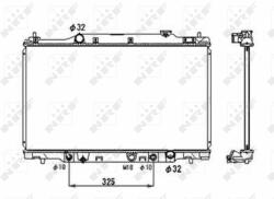 NRF hűtő, motorhűtés NRF 53679 (53679)