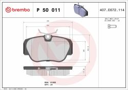BREMBO Bre-p50011 (p 50 011)