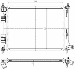 NRF hűtő, motorhűtés NRF 550010 (550010)