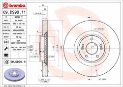 BREMBO féktárcsa BREMBO 09. D990.11 (09.D990.11)