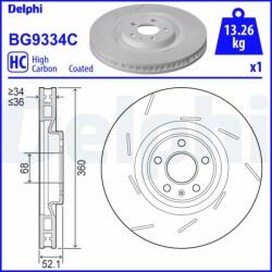 DELPHI Tarcza Ham. Przod Prawa (bg9334c)