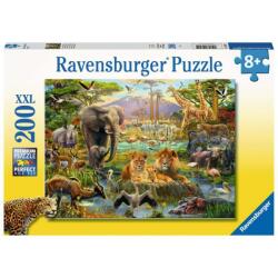 Ravensburger Puzzle Ravensburger XXL - Animale din savana, 200 piese (4005556128914) Joc de societate