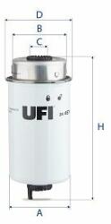 UFI Üzemanyagszűrő UFI 24.457. 00