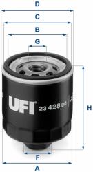 UFI olajszűrő UFI 23.428. 00