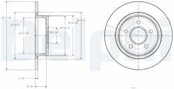 DELPHI Tarcza Ham. Ford Connect (bg3873)