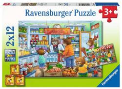 Ravensburger Puzzle Ravensburger - Magazin alimentar, 2x12 piese (4005556050765)