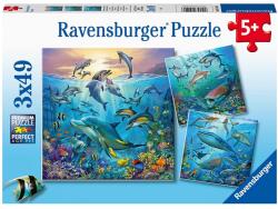 Ravensburger Puzzle Ravensburger - Lumea subacvatica, 3X49 piese (4005556051496) Joc de societate