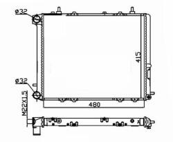 NRF hűtő, motorhűtés NRF 507352A (507352A)